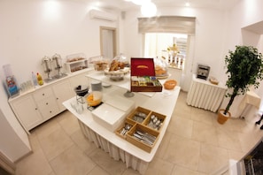 Daily buffet breakfast (EUR 7 per person)