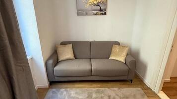 Deluxe-Doppelzimmer, Gartenblick | Wohnbereich