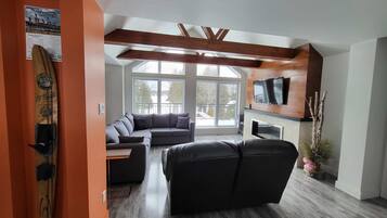 TV, aparelho de som, escritórios