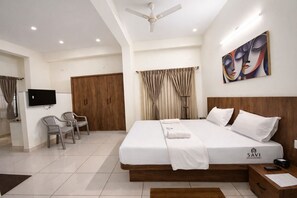 デラックス ダブルルーム | エジプト綿のシーツ、高級寝具、低反発ベッド、遮光カーテン