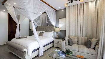 デラックス ダブルルーム バルコニー シティビュー | セーフティボックス (室内)、防音設備、WiFi (無料)、車椅子でアクセスできる設備