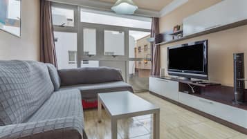 Televisión, reproductor de DVD y estéreo