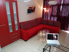 TV, DVD player, stereo