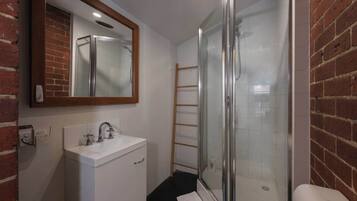 Shower, hair dryer