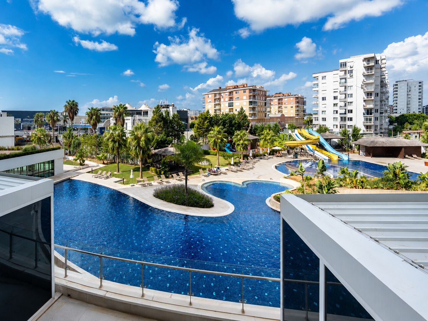 Luxury Condo, 1 Queen Bed with Sofa bed, Balcony, Pool View | Living area | 32-inch Smart TV with satellite channels