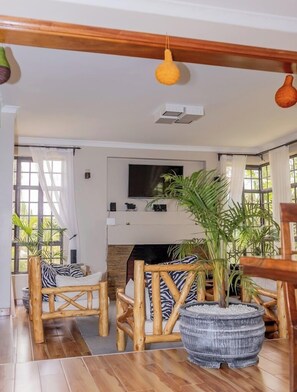 Bungalow Familial, vue jardin | Coin séjour