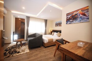 Luxury Double Room, City View | Premium bedding, memory foam beds, desk, laptop workspace - Hotel Cozy Heaven (Kathmandu)