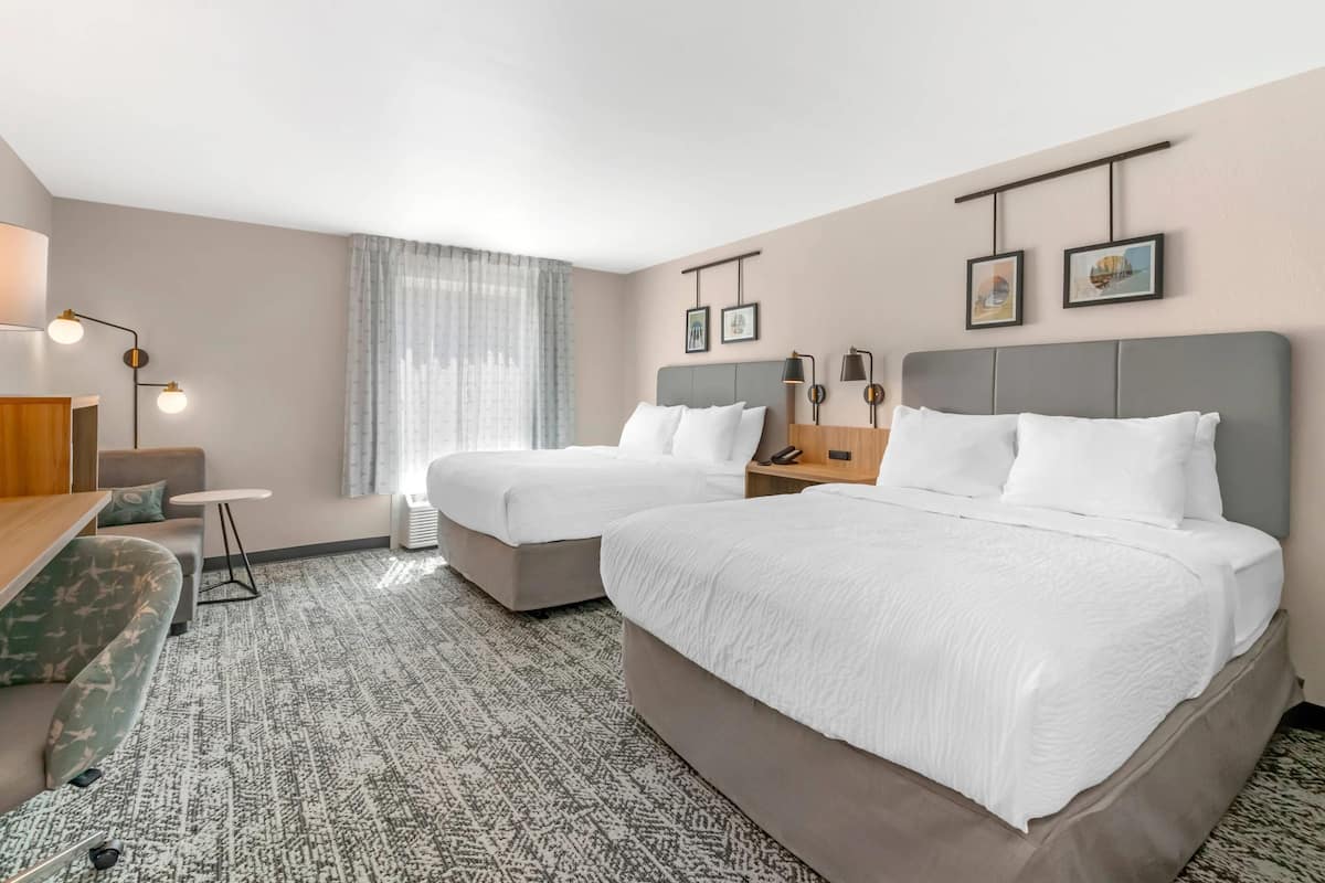 Room, 2 Queen Beds, Accessible, Non Smoking | Premium bedding, individually decorated, individually furnished, desk