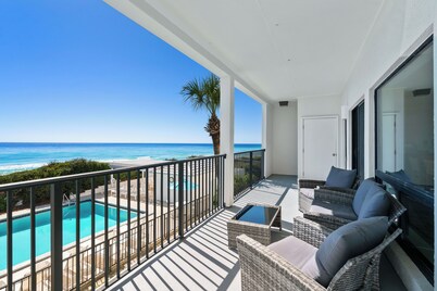 New Listing Specials - Palms of Dune Allen 207! Stunning 3 Bed Gulf Front!