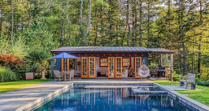 Modern Log Cabin with Saltwater Pool & Mountain Views By Evergreen Home