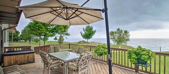 Large Family Home w/ Deck & Yard on Lake Huron