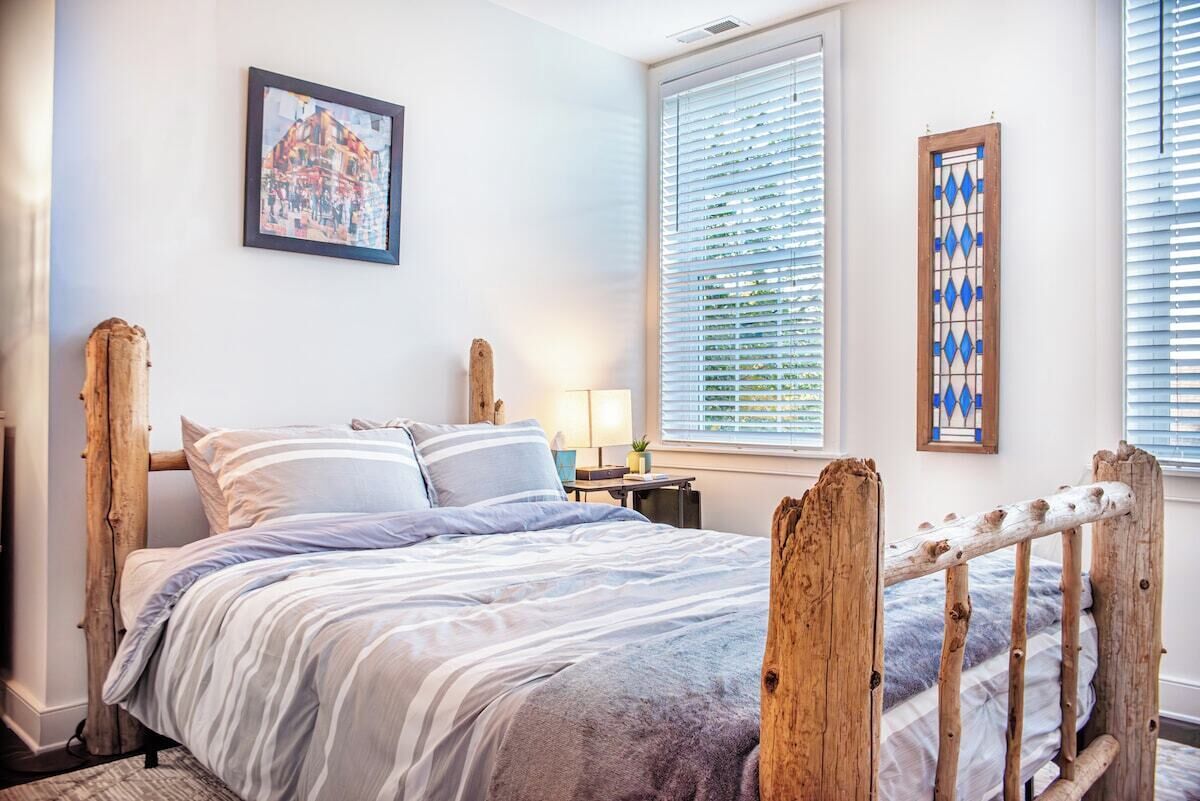 2 bedrooms, iron/ironing board, travel crib, WiFi