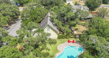 Charming Kyle Retreat with Pool, Porch & Walk to Downtown