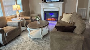 TV connectée, cheminée