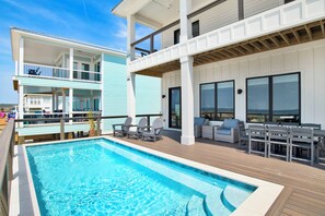 A heated pool
