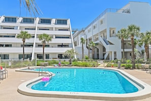 A heated pool
