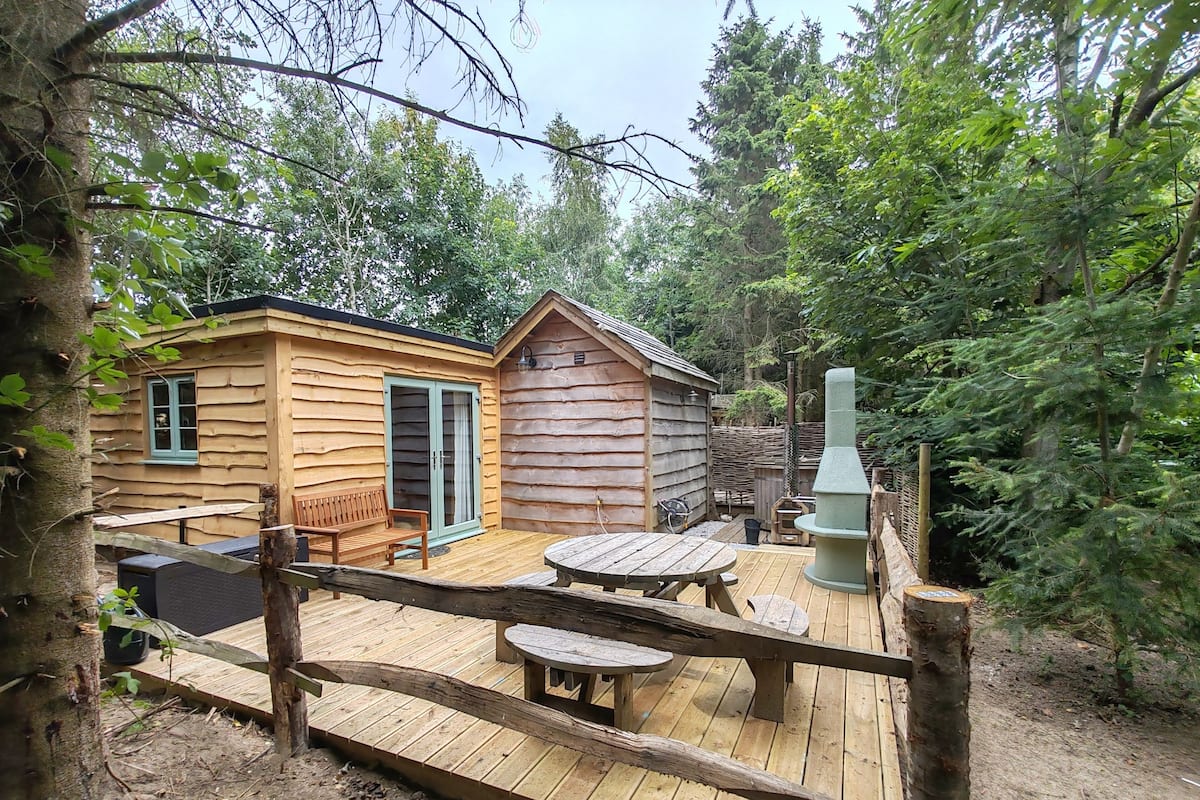 Cabana, 1 quarto (Woodpecker Lodge with hot-tub)