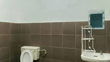 Shower, towels, soap