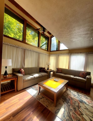 تلفزيون ذكي بحجم 35-بوصة يعرض قنوات فضائية، مدفأة، كُتُب