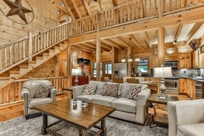 智能电视、壁炉、书