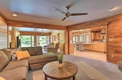 Riverside Retreat in Catskill Mountains with Pool, Hot Tub & Game Room
