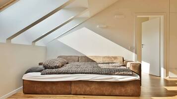 2 bedrooms, iron/ironing board, travel crib, WiFi