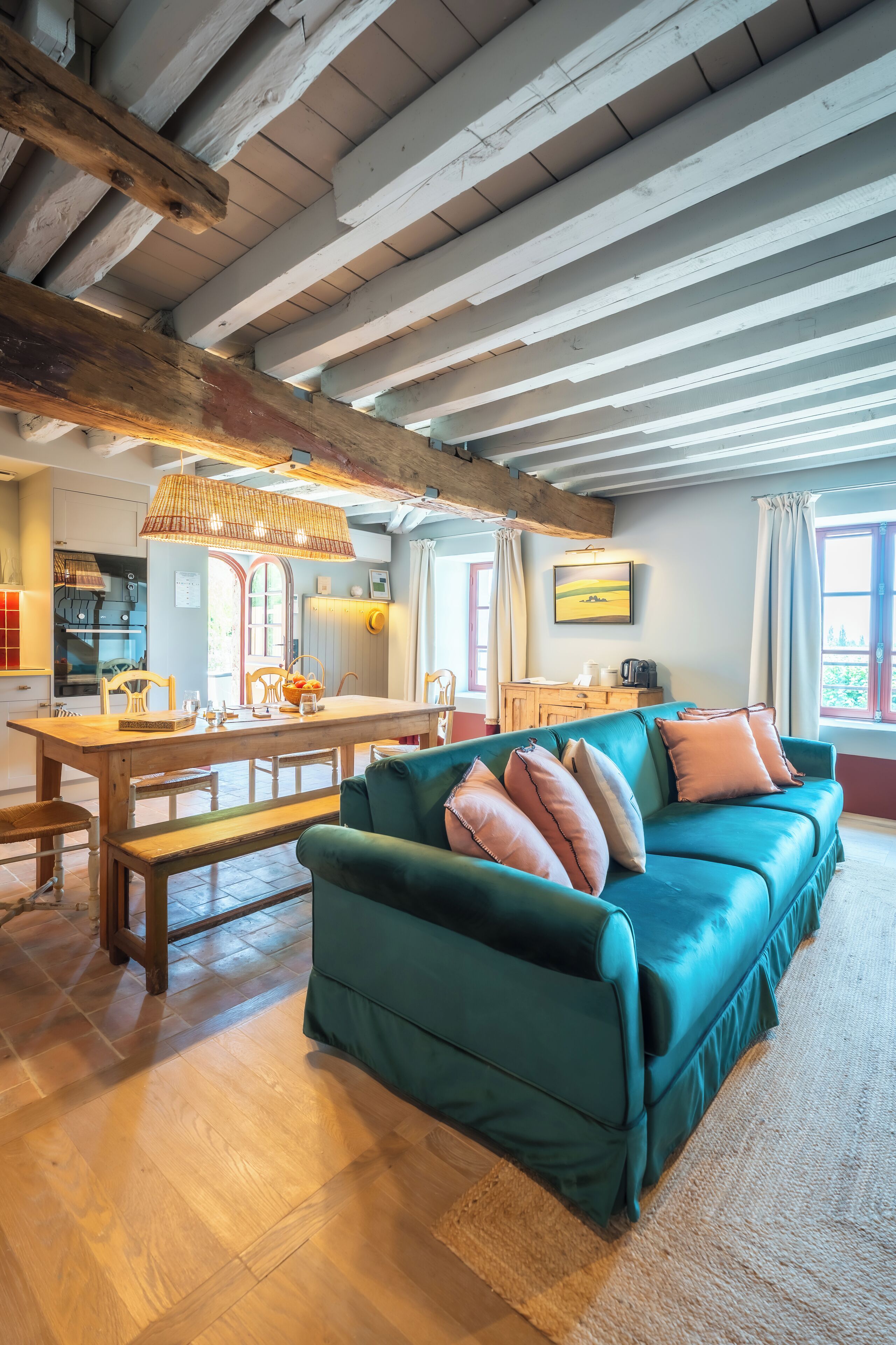 Comfort-Haus, 3 Schlafzimmer, Nichtraucher, Poolblick | Wohnbereich