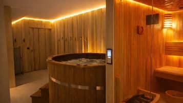 Sauna, bain Ă remous, hammam