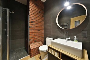 Shower, hair dryer