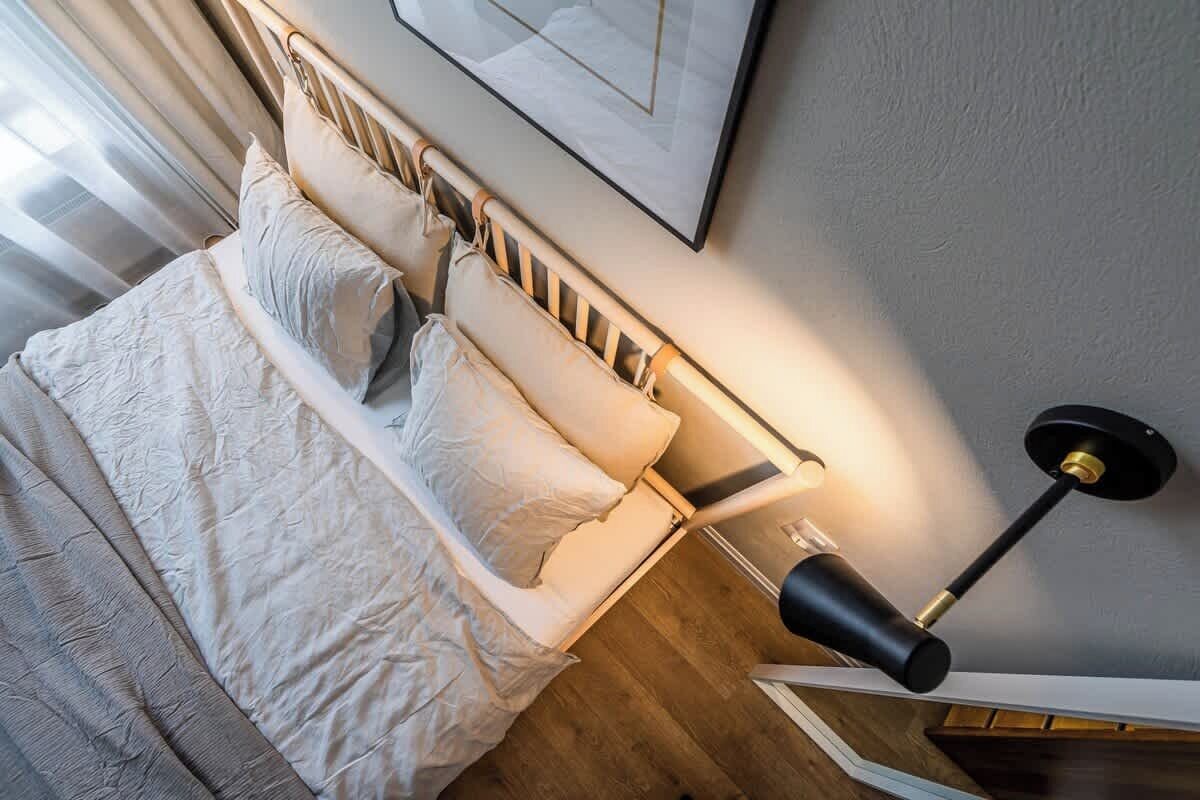 2 dormitorios, tabla de planchar con plancha, cuna de viaje y wifi