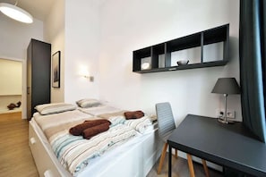 3 bedrooms, iron/ironing board, travel cot, WiFi