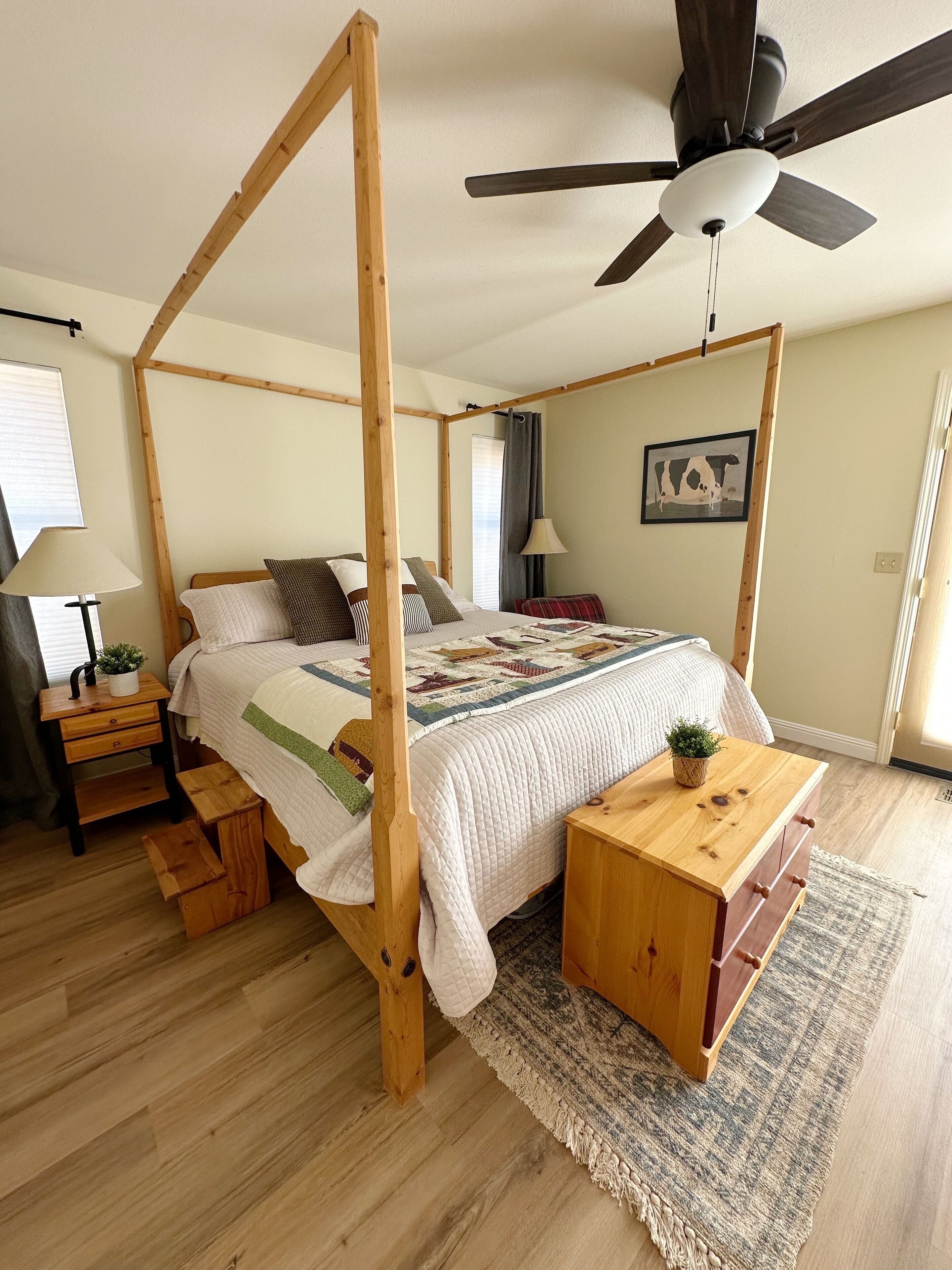 4 makuuhuonetta, internet, vuodevaatteet