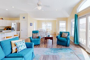 TV, table football - Coastal 5BR Dog Friendly | Private Pool | Hot Tub (Corolla)