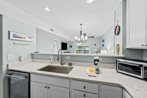Fridge, microwave, oven, stovetop - 2BR ocean-side condo with balcony & beach access (Corolla)