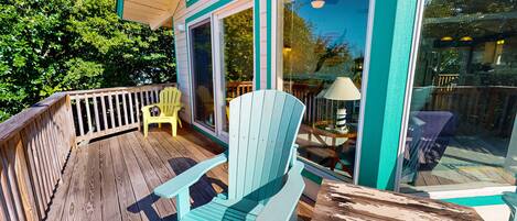 屋外ダイニングエリア