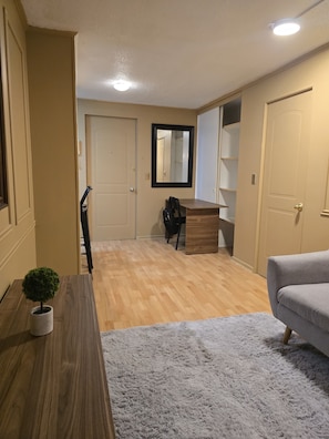 Apartamento, 1 cama de casal e sofá-cama, vista para o jardim | Área de estar