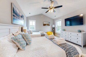 4 室のベッドルーム、アイロン / アイロン台、WiFi、ベッドシーツ