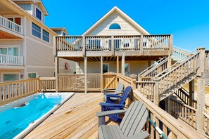 Outdoor spa tub - 5BR Oceanview | Private Pool | Hot Tub | Balcony (Nags Head)