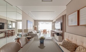 Living area - Apto Open Shopping 500m From the sea Cpj0404 (Florianópolis)