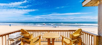 3BR Oceanfront Dog Friendly | Pool | Deck | W/D