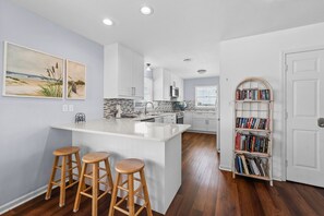 Fridge, microwave, oven, stovetop - 7BR oceanfront home with private pool (Nags Head)