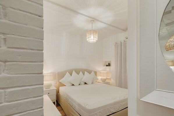 Appartamento Luxury, vista città | Biancheria da letto di alta qualità, copriletto in piuma