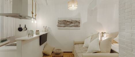 Apartamento de lujo, vistas a la ciudad | Zona de estar