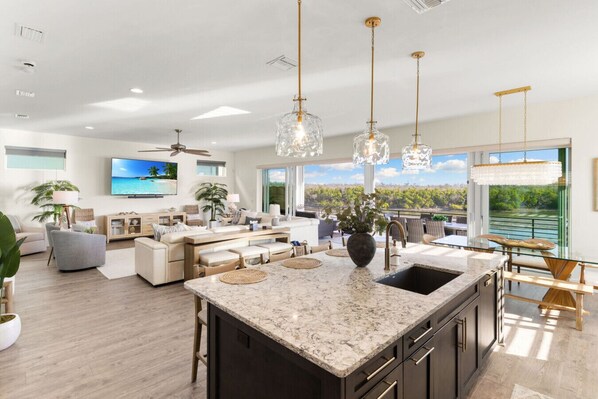 Interior - Seafoam Serenity - Bayfront Retreat w/ Dock, Pool & 1 Min Walk to Bonita Beach (Bonita Springs)