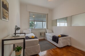 2 bedrooms, iron/ironing board, travel crib, free WiFi