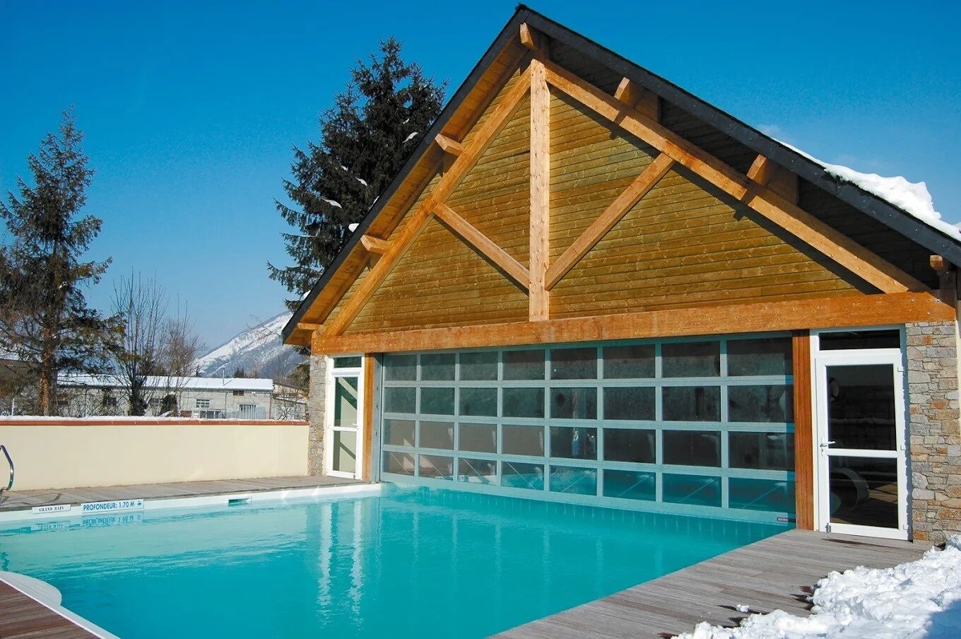 A heated pool