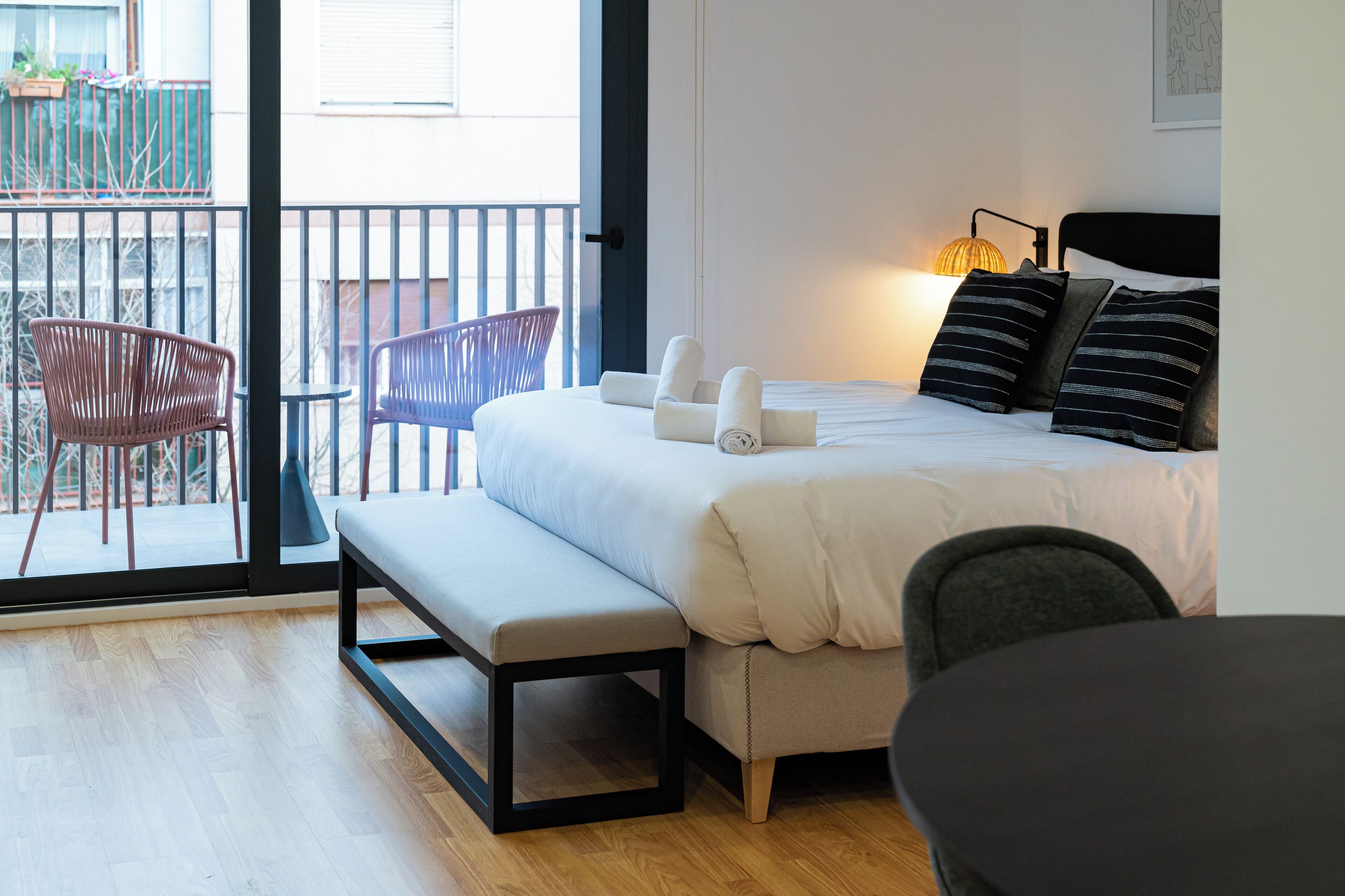 Estúdio conforto (1 Bedroom) | 1 quarto, roupas de cama premium, edredons de pluma