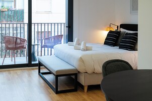 Comfort Studio (1 Bedroom) | 1 bilik tidur, peralatan tempat tidur premium, gebar bulu kapas 