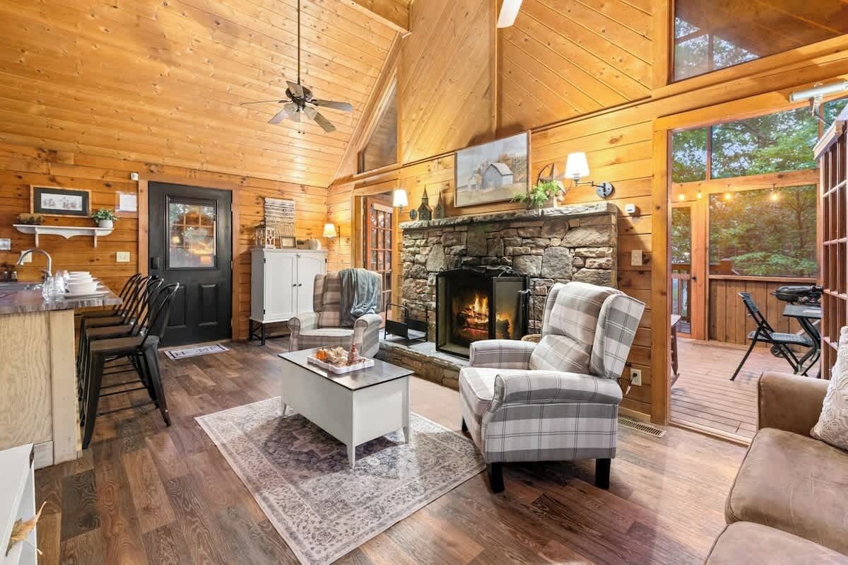 TV connectée, cheminée