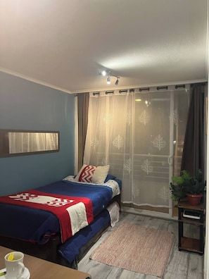 1 bedroom, iron/ironing board, Internet, bed sheets